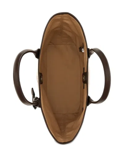 Hogan Top Handle Charm Tote Bag In Neutral