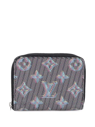 Pre-owned Louis Vuitton Zippy Coin Purse Damier Monogram Lv Pop Canvas Small Wallets In Multi