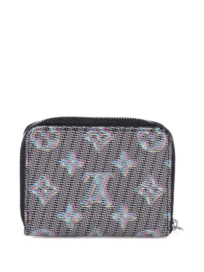 Pre-owned Louis Vuitton Zippy Coin Purse Damier Monogram Lv Pop Canvas Small Wallets In Multi