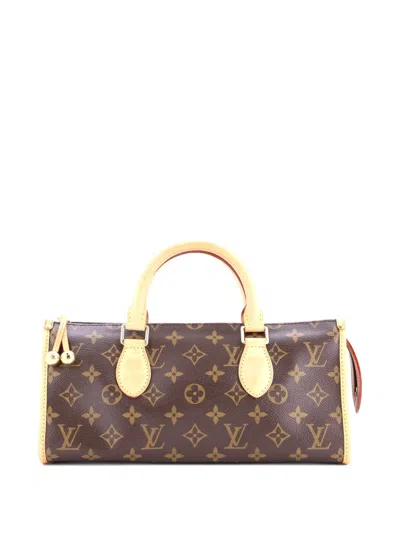 Pre-owned Louis Vuitton Popincourt Handle Bag Monogram Canvas Satchel In Brown