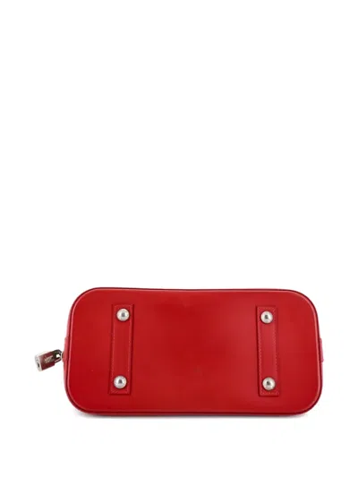 Pre-owned Louis Vuitton Alma Handbag Epi Leather Pm Satchel In Red