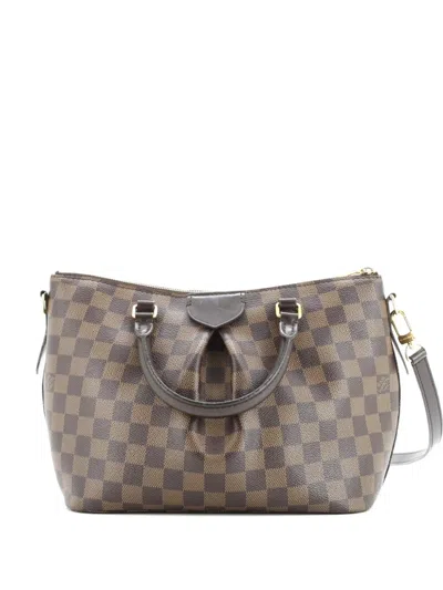 Pre-owned Louis Vuitton Siena Handbag Damier Pm Satchel In Brown