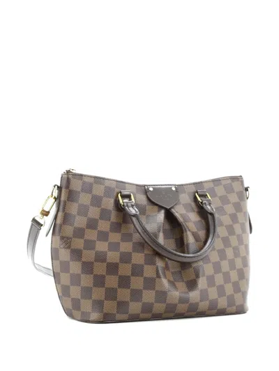 Pre-owned Louis Vuitton Siena Handbag Damier Pm Satchel In Brown