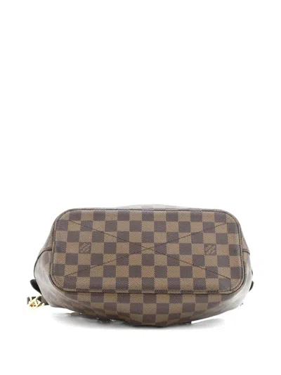 Pre-owned Louis Vuitton Siena Handbag Damier Pm Satchel In Brown