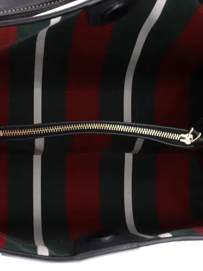 Pre-owned Gucci Gg Emblem Gg Coated Canvas Medium Bucket Bag In Brown