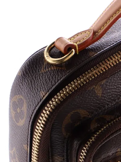Pre-owned Louis Vuitton Utility Monogram Canvas Crossbody Bag In Brown