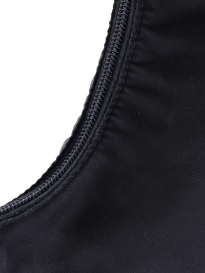Pre-owned Prada Re-edition 2000 Tessuto Mini Hobo Bag In Black