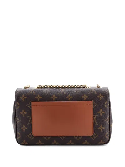 Pre-owned Louis Vuitton Marceau Handbag Monogram Canvas With Leather Shoulder Bag In Brown