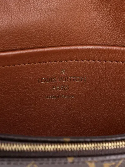 Pre-owned Louis Vuitton Marceau Handbag Monogram Canvas With Leather Shoulder Bag In Brown