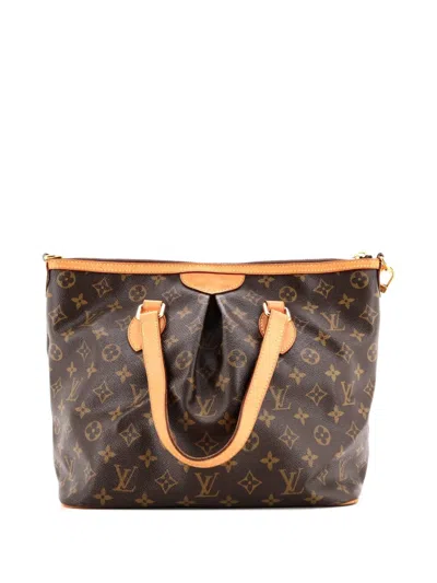 Pre-owned Louis Vuitton Palermo Handbag Monogram Canvas Pm Tote Bag In Brown