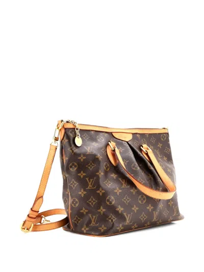 Pre-owned Louis Vuitton Palermo Handbag Monogram Canvas Pm Tote Bag In Brown