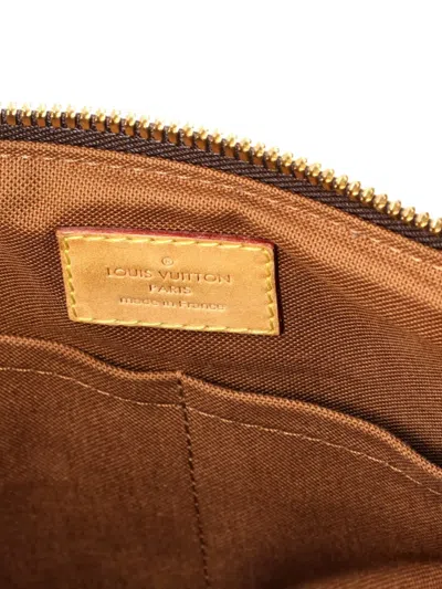 Pre-owned Louis Vuitton Palermo Handbag Monogram Canvas Pm Tote Bag In Brown
