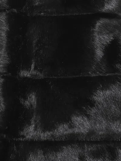 Betta Corradi Hooded Faux-fur Jacket In Black