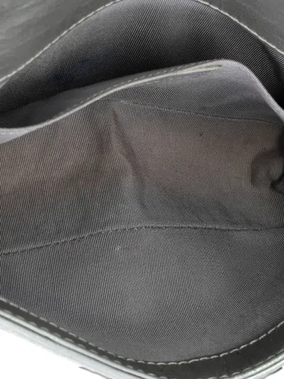 Pre-owned Chanel Chain Handle Boy Flap Bag Quilted Calfskin Small Shoulder Bag In Gray