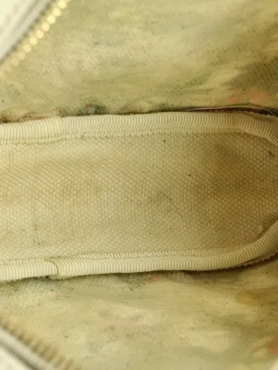 Pre-owned Gucci Camera Cutout Leather With Flora Canvas Small Crossbody Bag In Multi