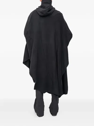 Leon Emanuel Blanck Distortion Hooded Poncho In Black