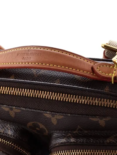 Pre-owned Louis Vuitton Utility Monogram Canvas Crossbody Bag In Brown