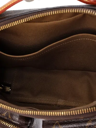 Pre-owned Louis Vuitton Utility Monogram Canvas Crossbody Bag In Brown