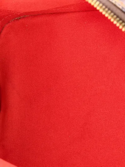 Pre-owned Louis Vuitton Alma Handbag Damier Pm Satchel In Brown