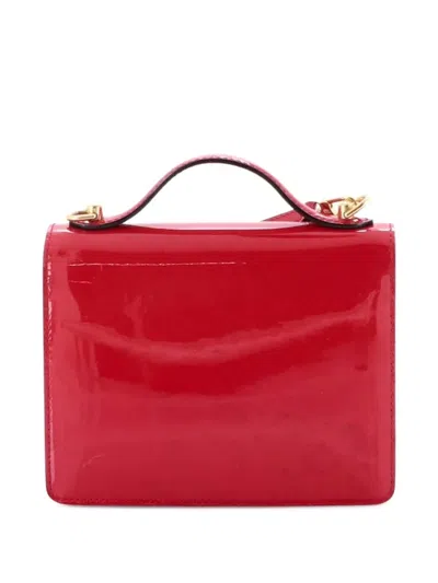 Pre-owned Louis Vuitton Monceau Handbag Vernis Bb Crossbody Bag In Pink