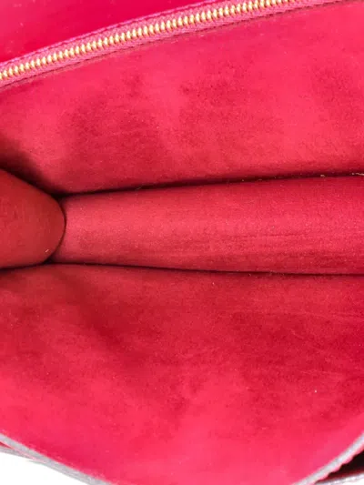 Pre-owned Louis Vuitton Monceau Handbag Vernis Bb Crossbody Bag In Pink