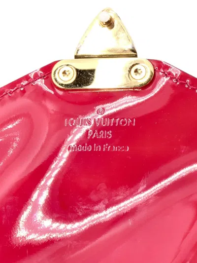 Pre-owned Louis Vuitton Monceau Handbag Vernis Bb Crossbody Bag In Pink