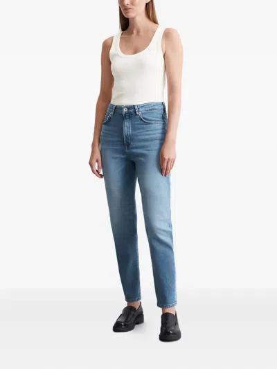 Marc O'polo Logo-patch Jeans In Blue