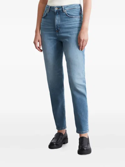 Marc O'polo Logo-patch Jeans In Blue