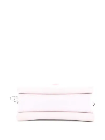 Pre-owned Valentino Garavani Vring Leather Small Shoulder Bag In Neutral