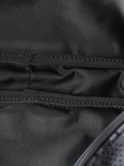 Pre-owned Gucci Buckle Flap Chest Strap Gg Fabric With Rubber Backpack In Blue