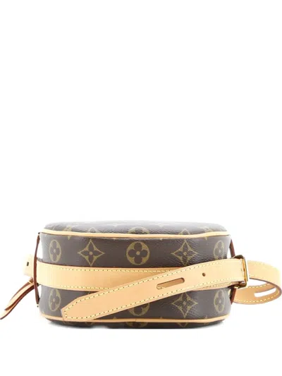 Pre-owned Louis Vuitton Boite Chapeau Souple Bag Monogram Canvas Pm Crossbody Bag In Brown