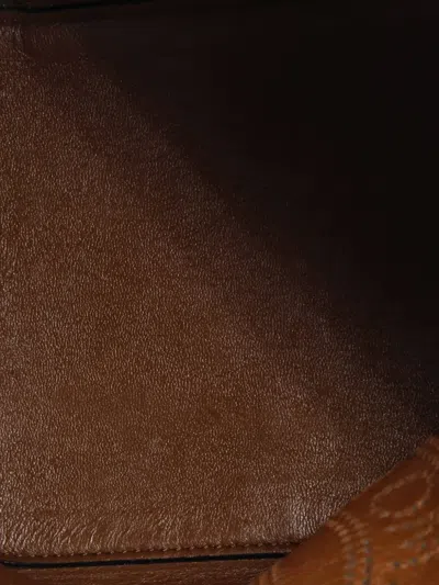 Pre-owned Fendi Mon Tresor Perforated Leather Small Bucket Bag In Black