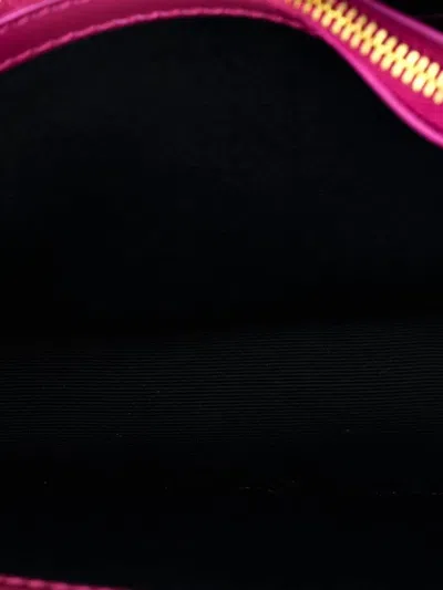 Pre-owned Bvlgari Serpenti Forever Patent Small Shoulder Bag In Pink