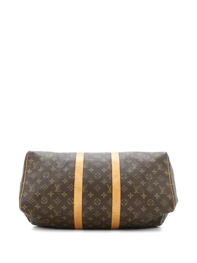 Pre-owned Louis Vuitton Keepall Bag Monogram Canvas 45 Satchel In Brown