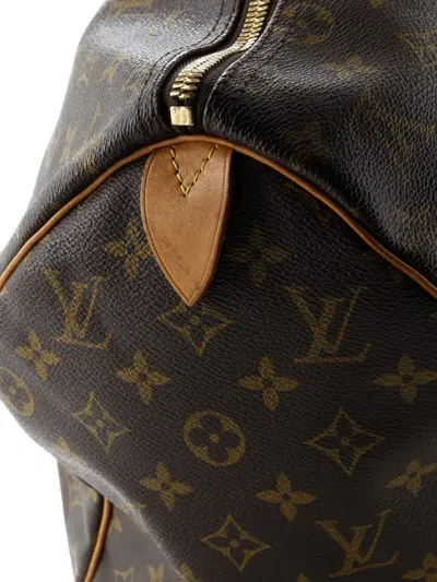 Pre-owned Louis Vuitton Keepall Bag Monogram Canvas 45 Satchel In Brown