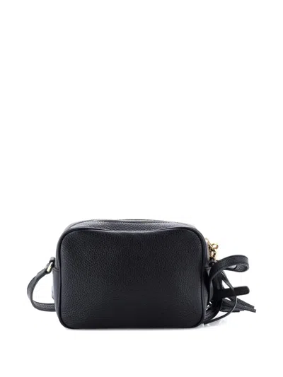 Pre-owned Gucci Soho Disco Leather Small Crossbody Bag In Black