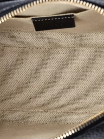 Pre-owned Gucci Soho Disco Leather Small Crossbody Bag In Black