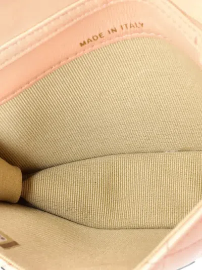 Pre-owned Chanel Pearl Crush Flap Clutch With Chain Quilted Lambskin Mini Crossbody Bag In Pink