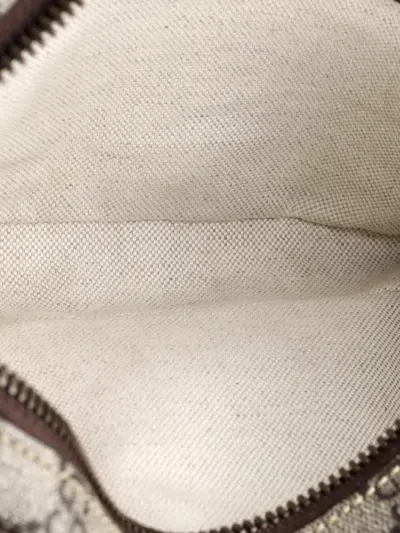 Pre-owned Gucci Ophidia Gg Coated Canvas Medium Belt Bag In Brown