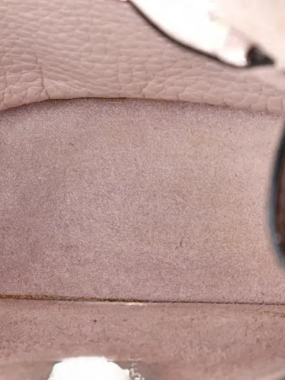 Pre-owned Valentino Garavani Rockstud Front Handle Flap Bag Leather Small Crossbody Bag In Pink