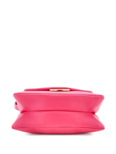 Pre-owned Chloé Faye Top Handle Bag Leather Small Satchel In Pink