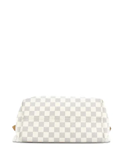 Pre-owned Louis Vuitton Iena Tote Damier Pm Shoulder Bag In White