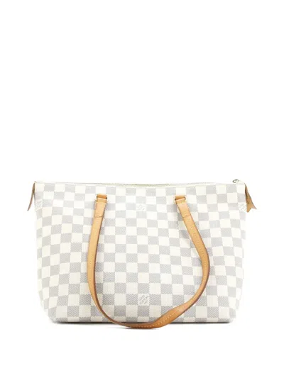 Pre-owned Louis Vuitton Iena Tote Damier Pm Shoulder Bag In White