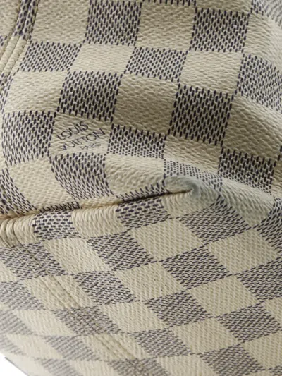 Pre-owned Louis Vuitton Iena Tote Damier Pm Shoulder Bag In White