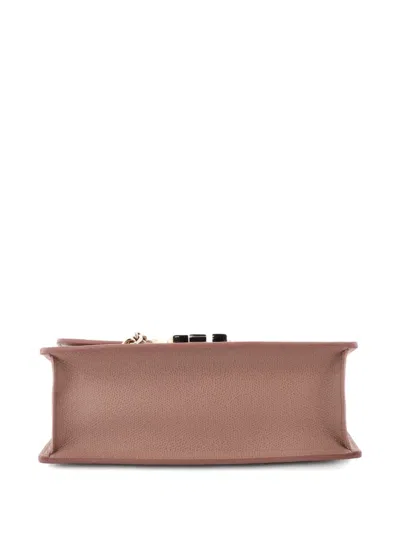 Pre-owned Dior 30 Montaigne Chain Flap Bag Leather East West Shoulder Bag In Neutral