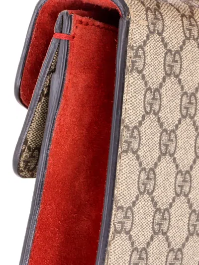 Pre-owned Gucci Dionysus Bag Gg Coated Canvas Mini Crossbody Bag In Brown
