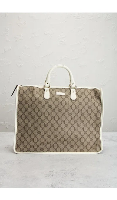 Fwrd Renew Gucci Joy Boston Bag In Sand