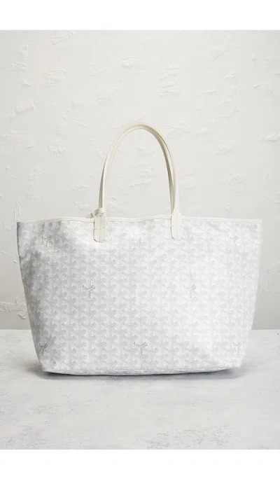 Fwrd Renew Goyard Saint Louis Pm Tote Bag In White