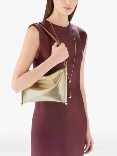 Furla Sfera Soft Shoulder Bag In Gold