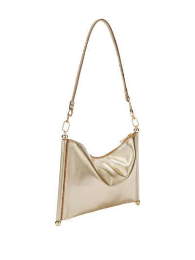 Furla Sfera Soft Shoulder Bag In Gold